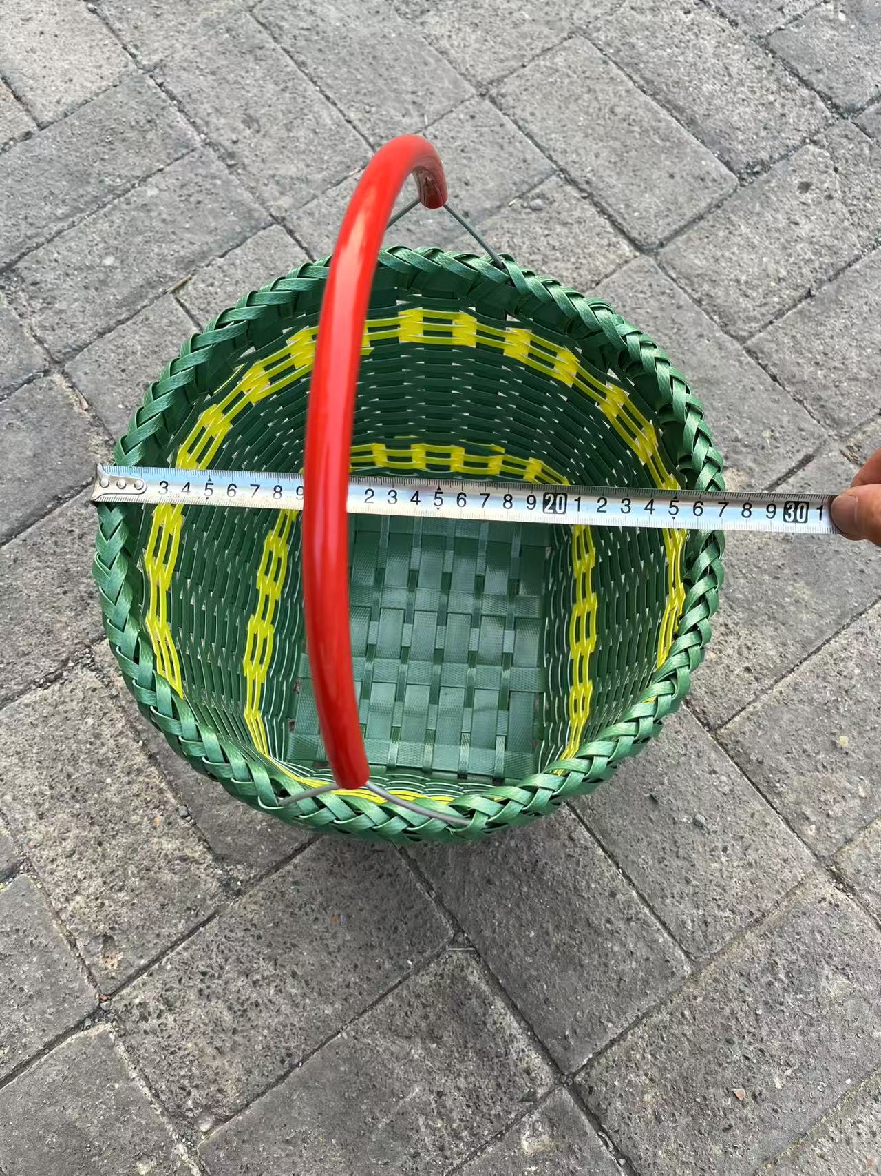 塑料手工编织篮子手提蓝子收纳篮购物篮浴筐购物篮水果篮提菜篮