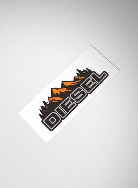 柴油标识车贴纸尾标油箱盖车贴花diesel logotype decal sticker
