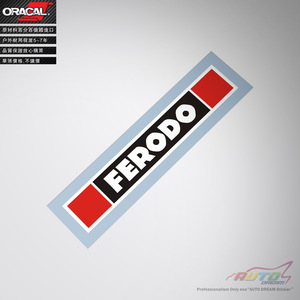 FERODO sticker英国菲罗多刹车片制动盘刹车皮制动系统改装车贴纸