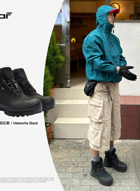 「郑业成同款」DEAF×avocco  Vibram户外登山鞋战术靴防滑剩白色