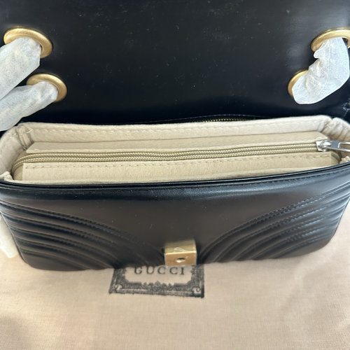 适用于gucci古驰马蒙内胆包marmont小号收纳mini22化妆包撑包中包