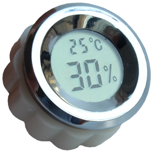 朗维63x58mm大屏液晶数显防潮箱专用数字显示方形电子湿度表圆形机械式指针湿度表圆孔夹装