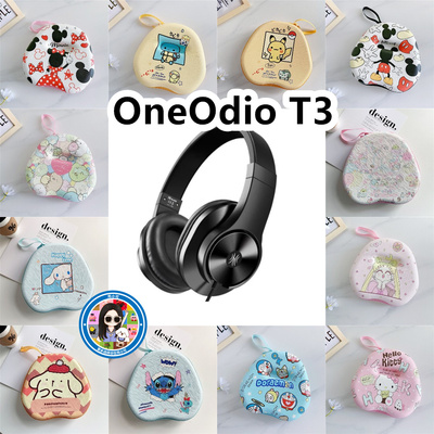 适用于OneOdio T3头戴式耳机包卡通EVA保护盒充电头收纳包