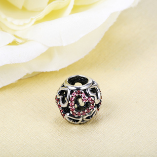 Pandora 潘多拉串珠深陷爱河镂空爱心珠子791424CZS