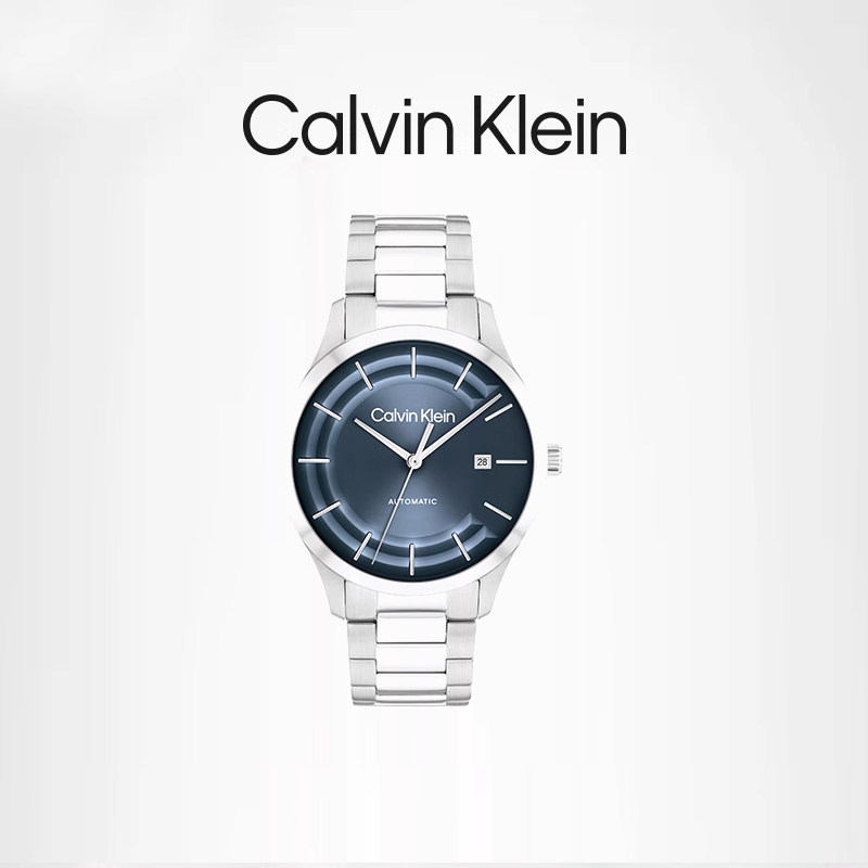 Calvin Klein【新款】手表骑士系列时尚机械钢带棕盘情侣手表