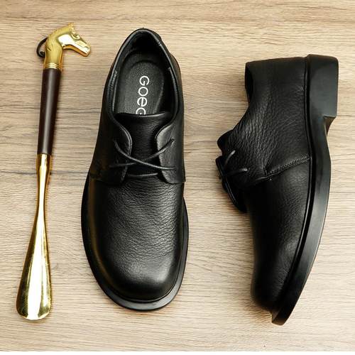 百搭透气秋冬皮鞋头层牛皮