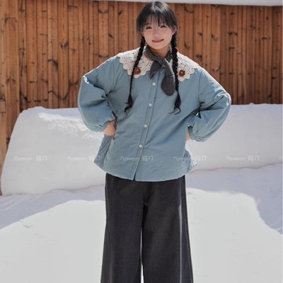 玛门韩系加棉时尚保暖棉衬衣
