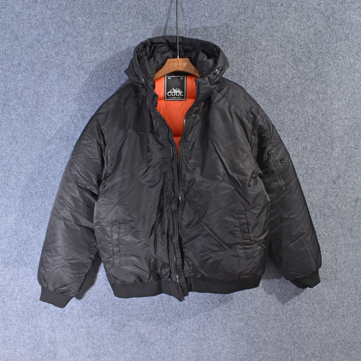 美式大码男加厚保暖立领棉服