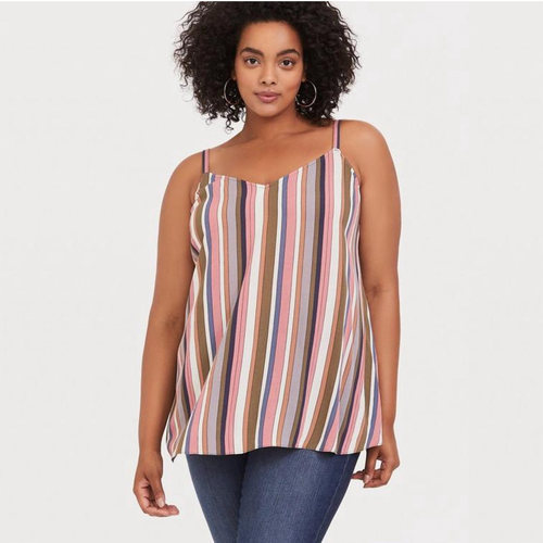 胖妹妹欧美TORRID外贸特大码女装优惠特价多多夏季吊带背心