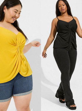 TORRID特大码加肥加大新款300斤特大码胸围160打底吊带背心