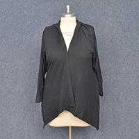 A collection of 160-180 pounds large-sized foreign trade women's loose and slimming short plush long-sleeved knitted cardigans with a chest circumference of 120 thumbnail 6