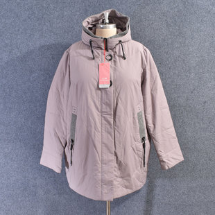 外贸特大码 加肥加大200斤300斤宽松棉衣棉服胸围152 连帽中长款