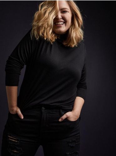 大码女装重磅棉九分七分袖T恤