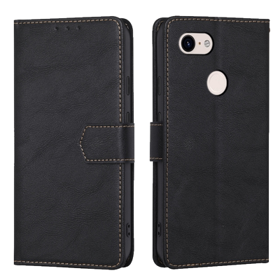 谷歌牛纹磁吸翻盖手机壳