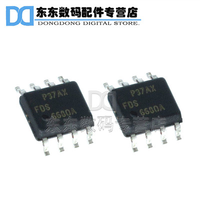FDS6680A 贴片 MOS场效应管 30V/12.5A IC 芯片 SOP-8