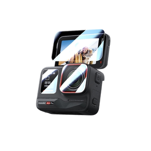 JJC 适用影石AcePro2钢化膜镜头贴膜Insta360 Ace Pro前屏幕膜镜头膜后屏膜防爆运动相机配件