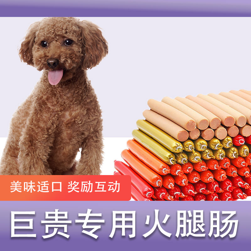 巨贵专用火腿肠零食幼犬成犬宠物狗狗吃的中小大型犬训练互动奖励