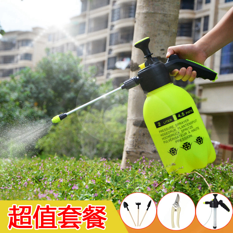 2L喷壶气压式喷水壶园艺浇花洒水壶高压力喷雾器园艺养花工具喷壶