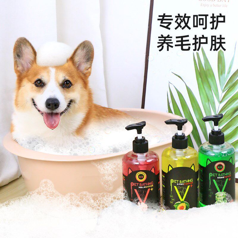 宠物狗狗沐浴露杀菌除螨除臭持久留香专用沐浴香波柯基洗澡沐浴液