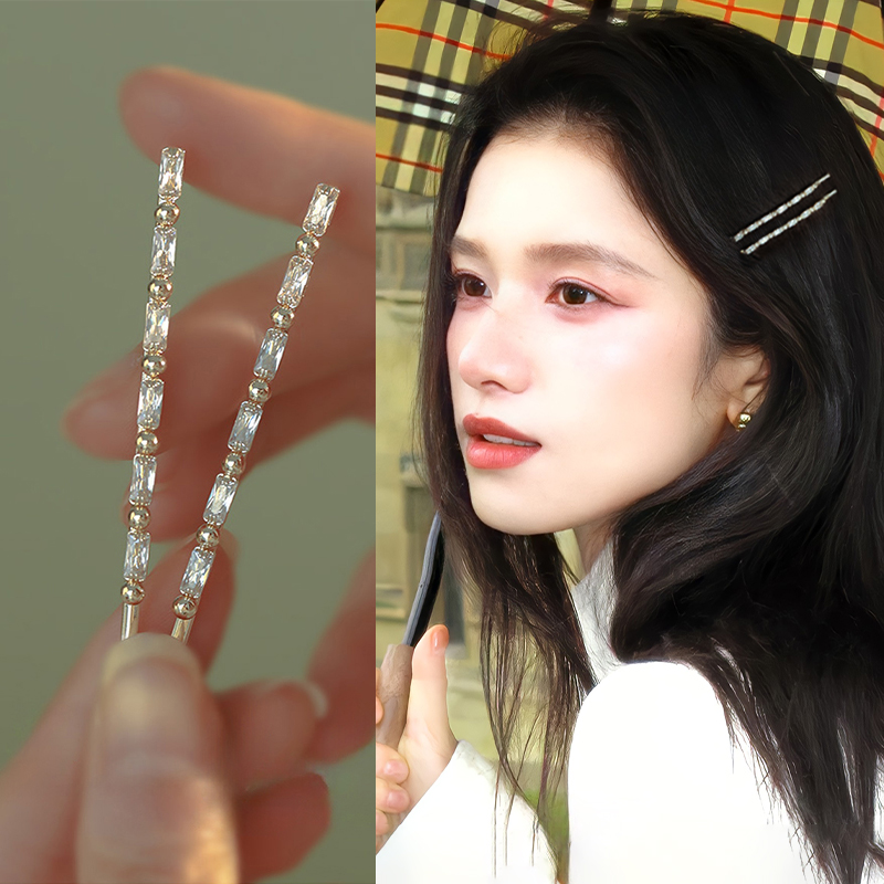 气质简约发夹女一字夹