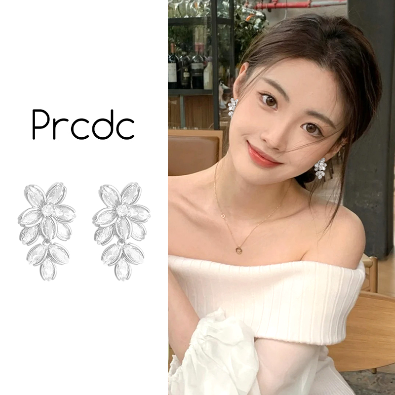 银色气质耳环2025新款爆款