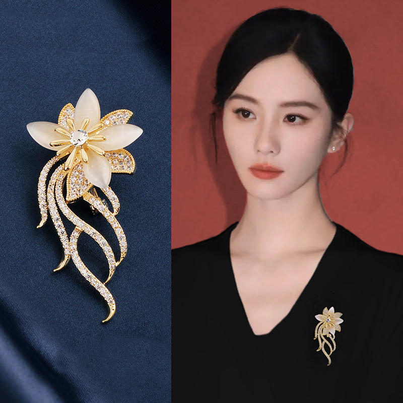 花朵胸针胸花高档女奢华