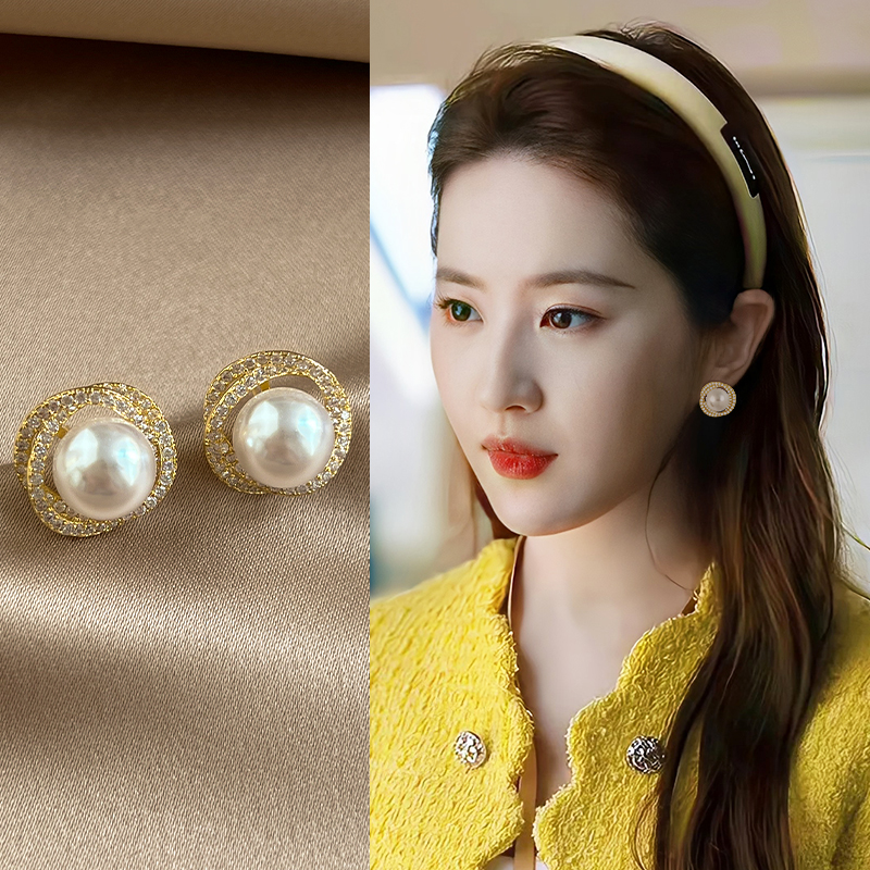 小香风珍珠款蚊香盘耳夹