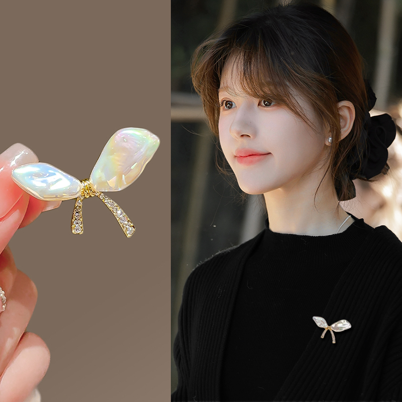 金色蝴蝶结胸针2025秋冬