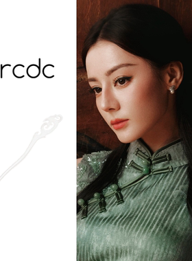 新中式素雅白色发簪女2025新款爆款旗袍风簪子简约国风高级感发饰