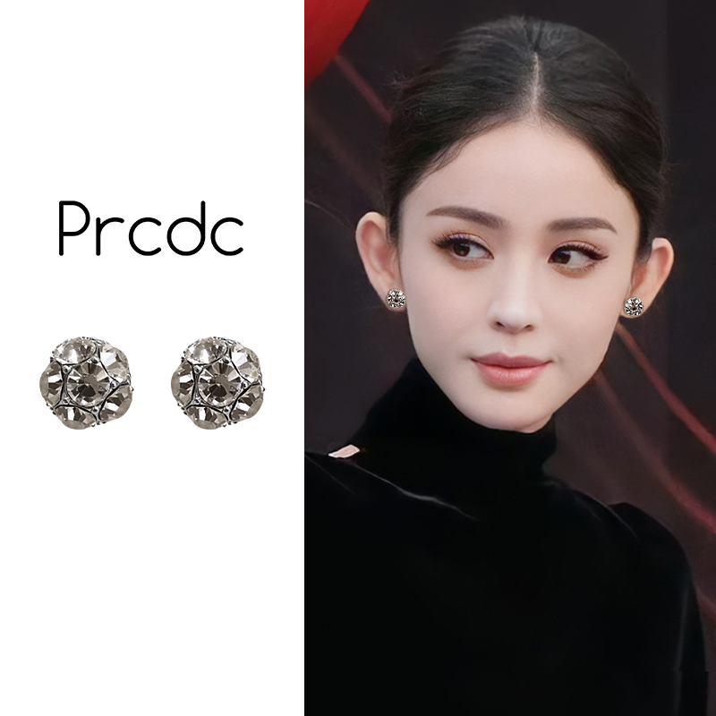 灰色蚊香盘耳夹女小巧