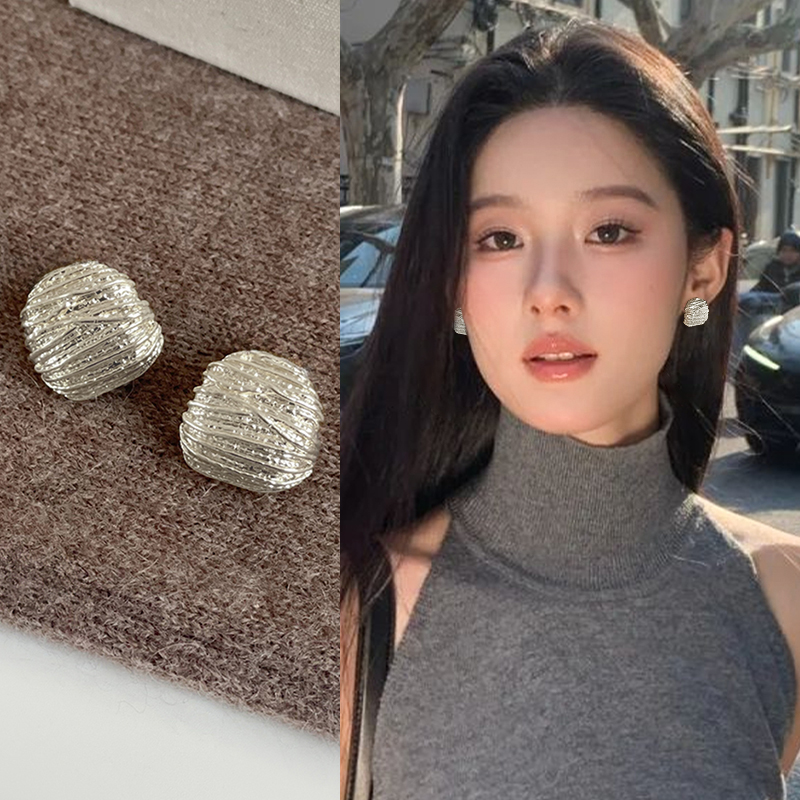 金色蚊香盘耳夹女无耳洞