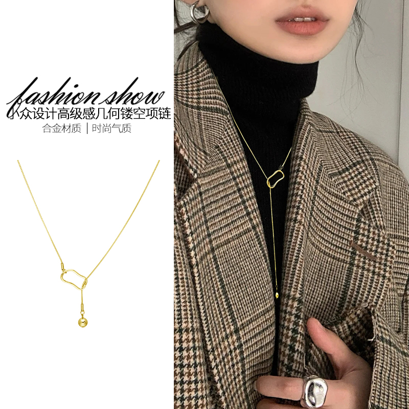 简约几何项链女小众设计冷淡风