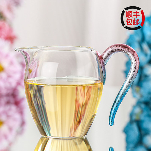 尚明高端新品耐热玻璃公道杯茶器