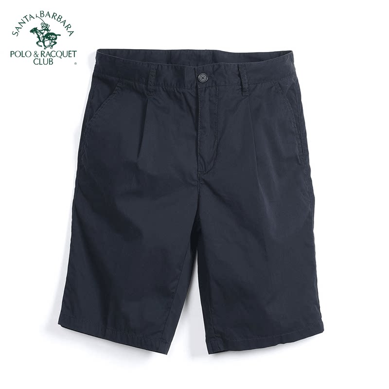 圣大保罗短裤男款夏季纯棉宽松休闲裤子男士大码直筒薄款五分裤