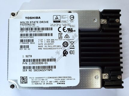 东芝 PX05 PX04 1.92T SAS 12Gb SSD 企业级 固态硬盘 1DWPD