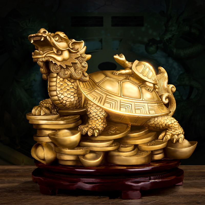 开光龙龟风水摆件 招财助运