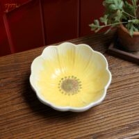 Creative ceramic flower decorative plates, fruit plates, ornaments, living room coffee tables, decorative plates, daily gifts thumbnail 7