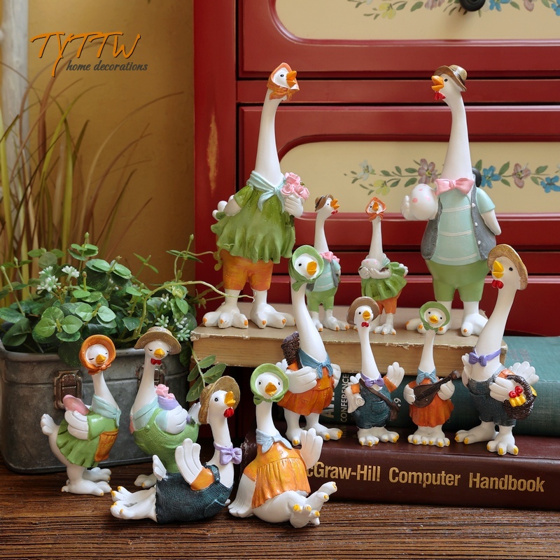 摆件一家四口寓意摆件乡村