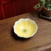 Creative ceramic flower decorative plates, fruit plates, ornaments, living room coffee tables, decorative plates, daily gifts thumbnail 6
