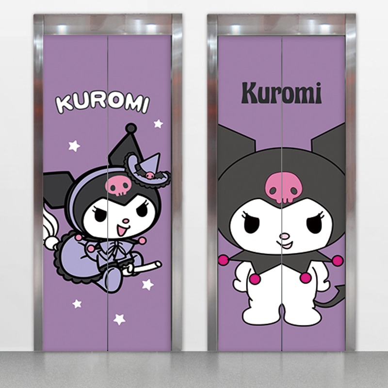 电梯入户门翻新贴画防水自粘