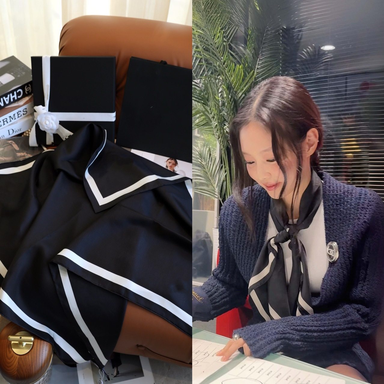 时尚大牌纯黑色极简双面18姆米斜纹真丝丝巾女大方巾蚕丝围巾,服饰配件/皮带/帽子/围巾,围巾/丝巾/披肩,淘宝优惠券,粉丝福利购,淘宝优惠卷