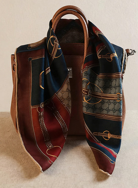 63cm双面可戴真丝羊毛方巾女士2026新款新年红色护颈丝毛围巾披肩