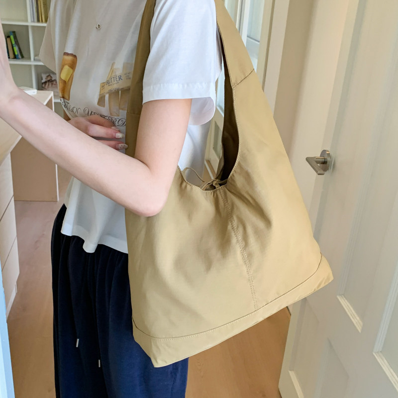 赵露思同款单肩包田园风帆布袋包包女夏日温柔大容量通勤托特包