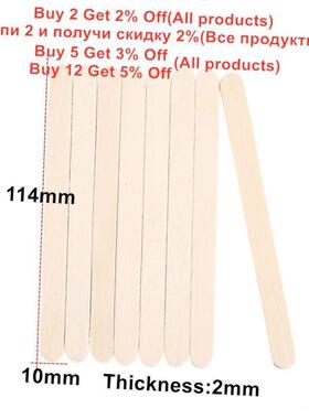 50-150 Pcs Ice Cream Popsicle Sticks Wooden Stirring Stick
