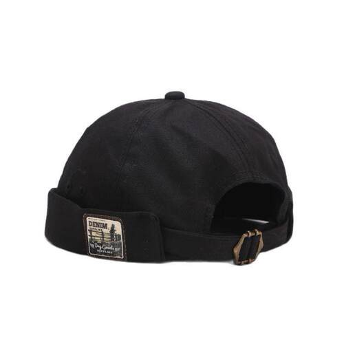 Vintage Docker Cap Brimless Hat Breathable Beanie Hats Cotto