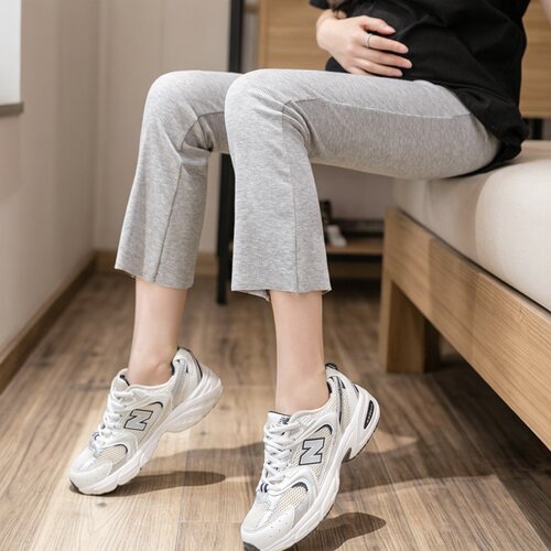 打底裤孕妇裤子春夏九分裤微喇叭