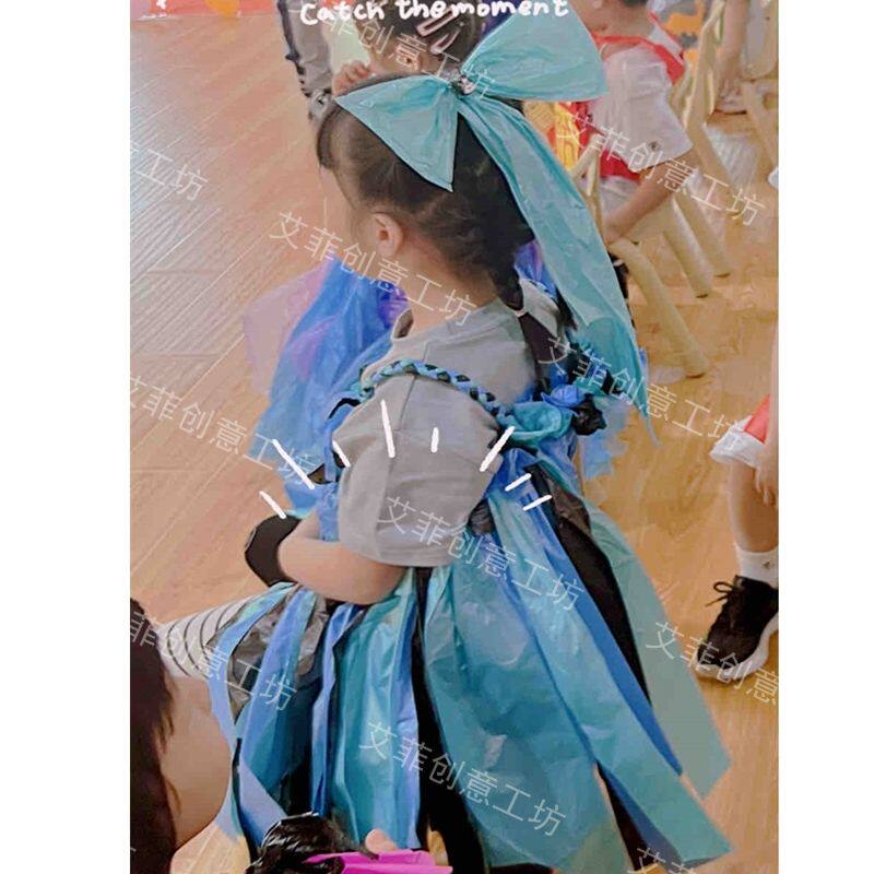 走秀时装秀表演服儿童手工塑料袋