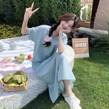 【主推款不断货】初恋系连衣裙夏显瘦泡泡袖中长裙-5025P105K168，女装连衣裙，维壹