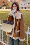 羊羔毛皮毛一体冬季韩版复古加厚小个子外套3095P190K278，女装棉衣/棉服，维壹