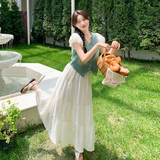 现货！泡泡袖牛仔短袖上衣蛋糕半裙两件套5070P140K198，女装套装/套裙，维壹